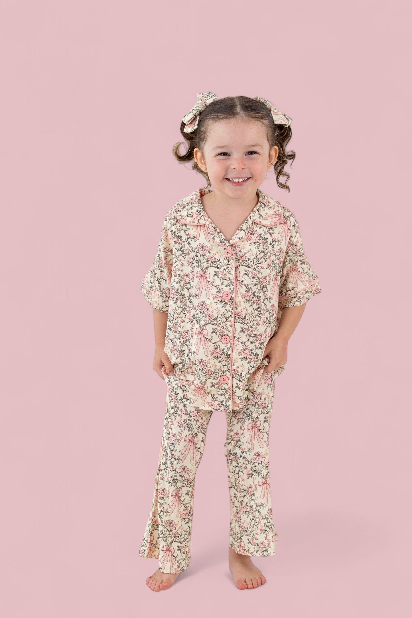 VICTORIAN BLOOM DREAM GIRL'S FLARE SET