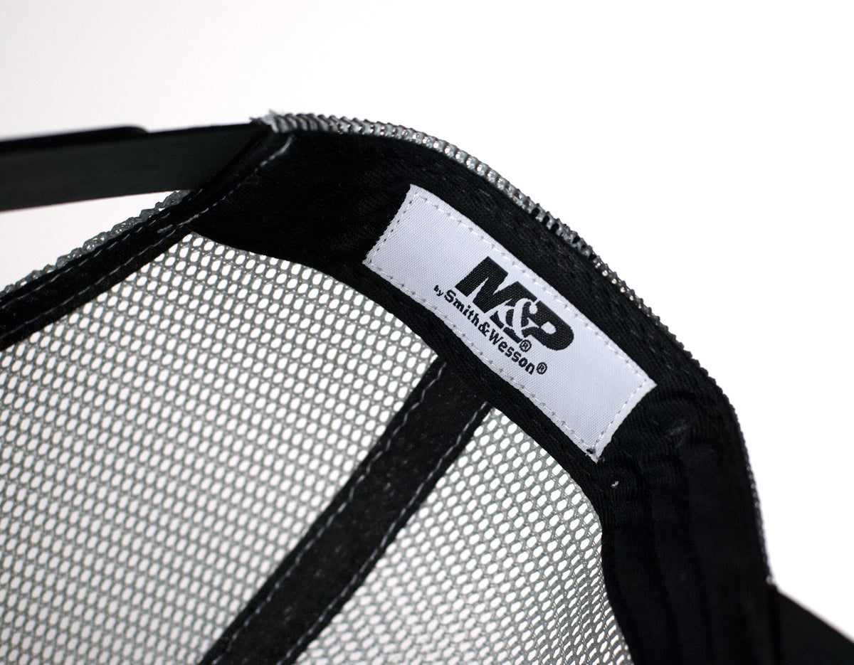 M&P® Range Ready™ Logo Cap Trucker Cap with Laser Cut Rubber Logo Front