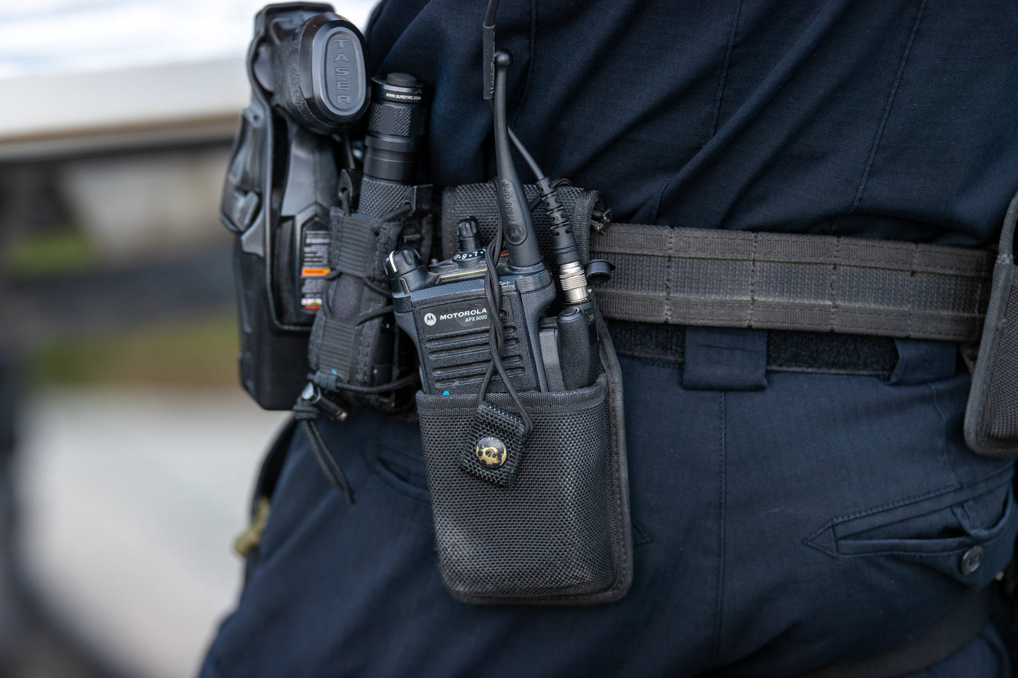 Tactical In Helmet & Push To Talk Kit - Quick Disconnect (Hirose): EF Johnson VP5000 VP6000 VP8000 Series