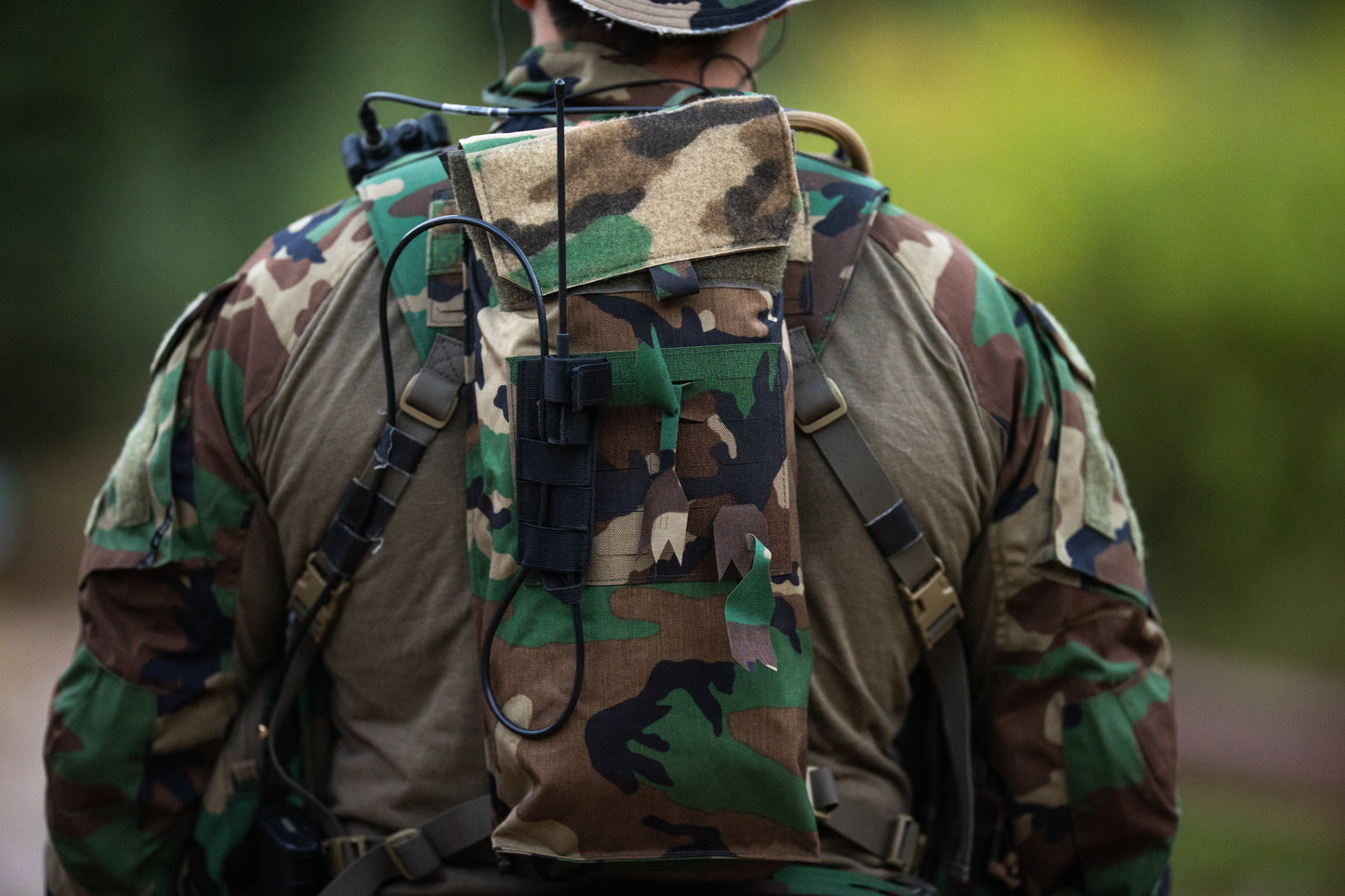 Tactical Antenna Relocation Kit(Black, Tan, or Green) - Hytera w/ SMA Antenna