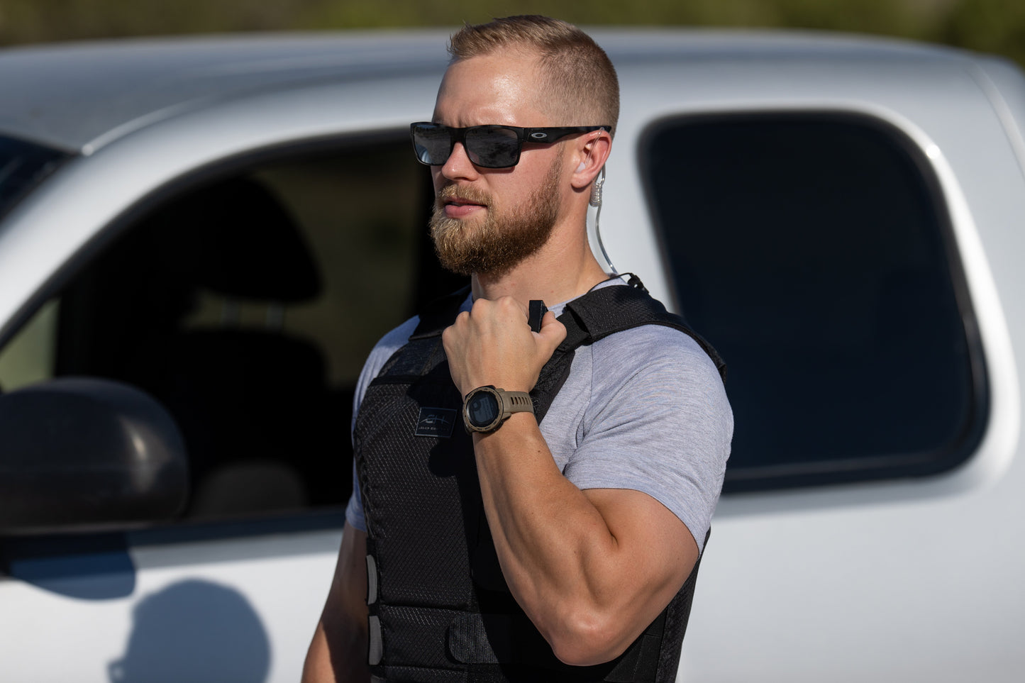 Tactical Mic & Earpiece 2 Wire Kit - Fits: Harris, Thales, Tri, PRC, Falcon Series, MBITR Series, (NATO U229/U329 Connector)