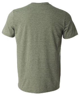 M&P® by Smith & Wesson® Flag & Logo Side by Side Premium Tee in O.D. Heather