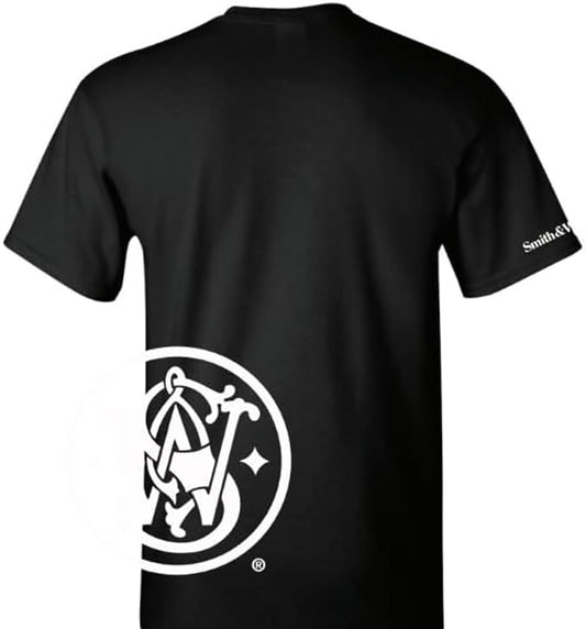 Smith & Wesson® Crewneck Wrap-Around Logo Short Sleeve Tee in Black