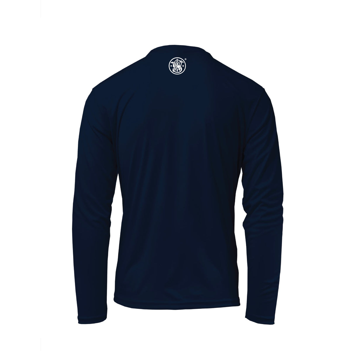 Smith & Wesson® Long Sleeve Tee with Vertical Logo & US Flag in Navy