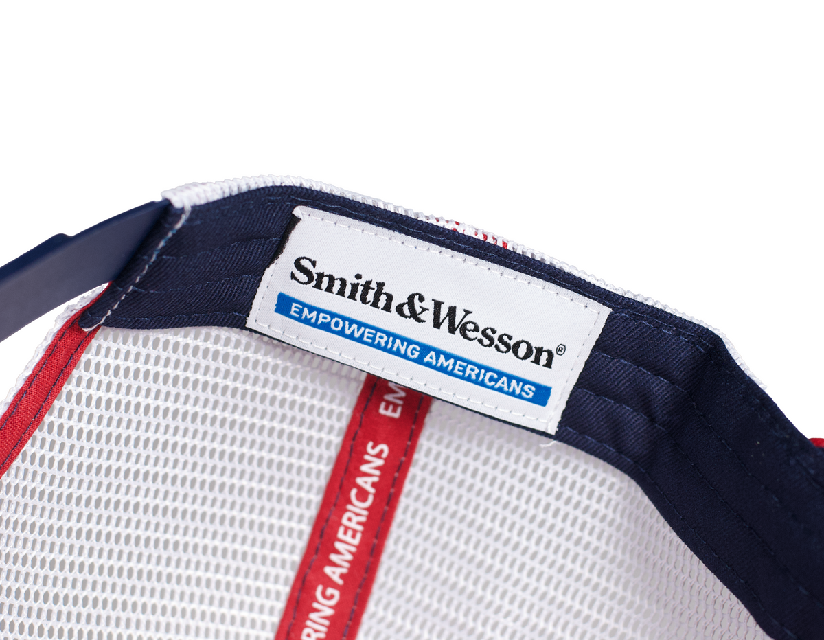 Smith & Wesson® Red, White & Blue Eagle Trucker Hat - American Flag Design