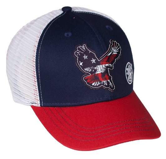 Smith & Wesson® Red, White & Blue Eagle Trucker Hat - American Flag Design