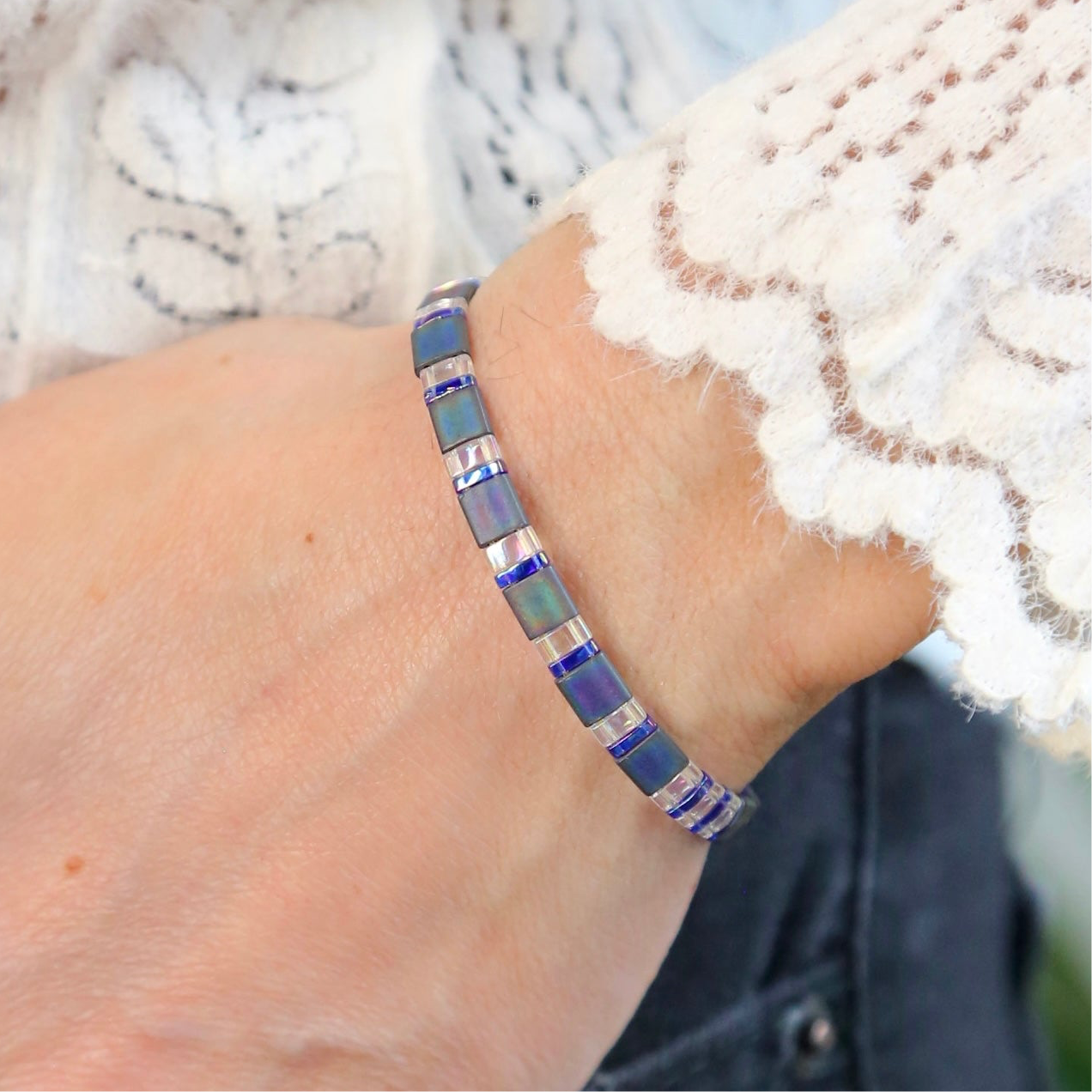 NEBULA - Tila Bead Bracelet | ADJUSTABLE