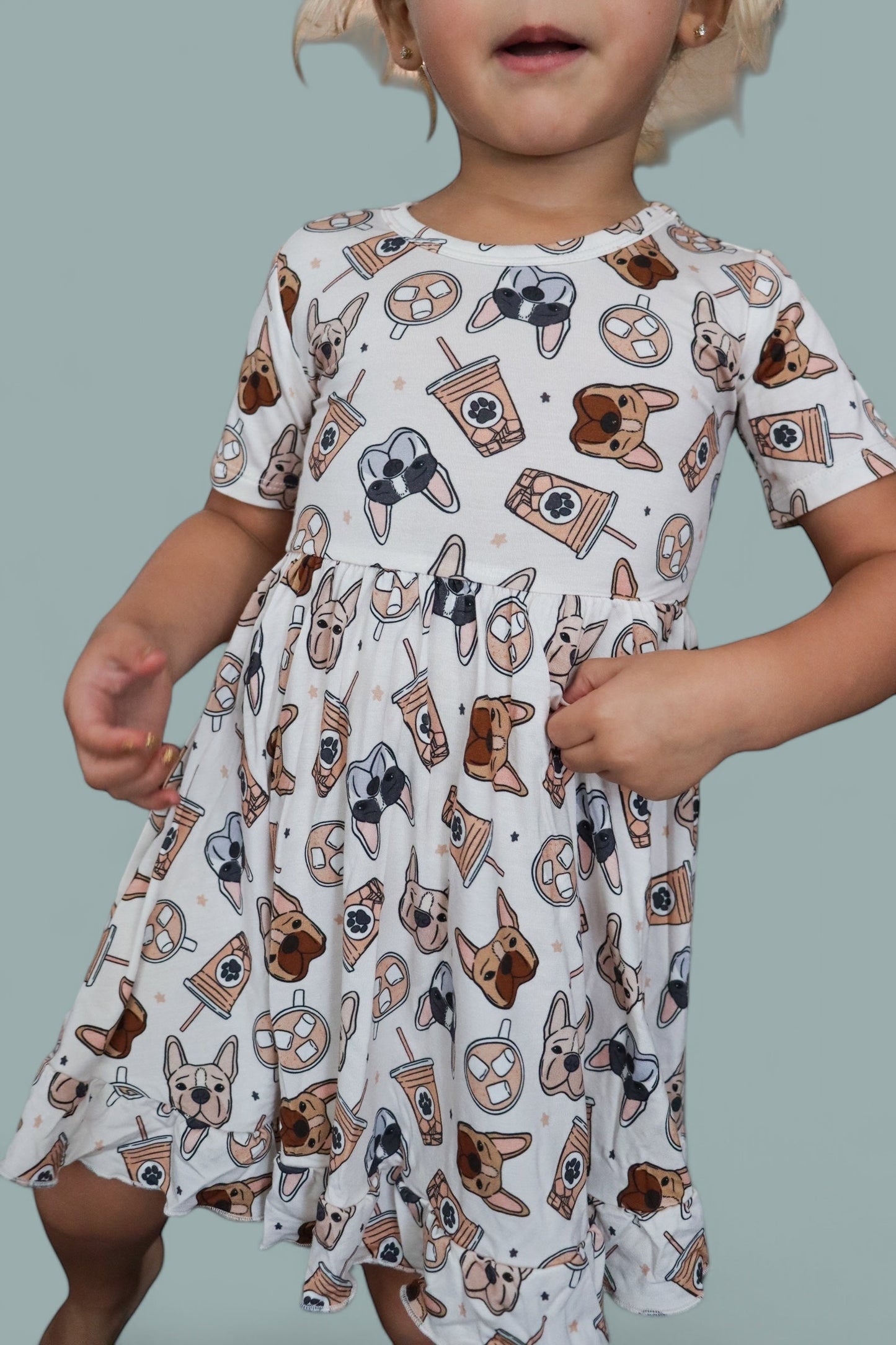 EXCLUSIVE PUP CUPS DREAM RUFFLE DRESS