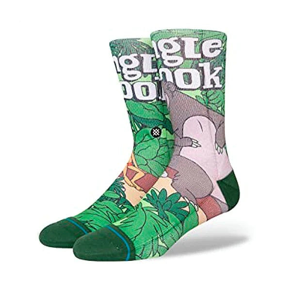 Stance Jungle Book By Travis Crew Socks - Green