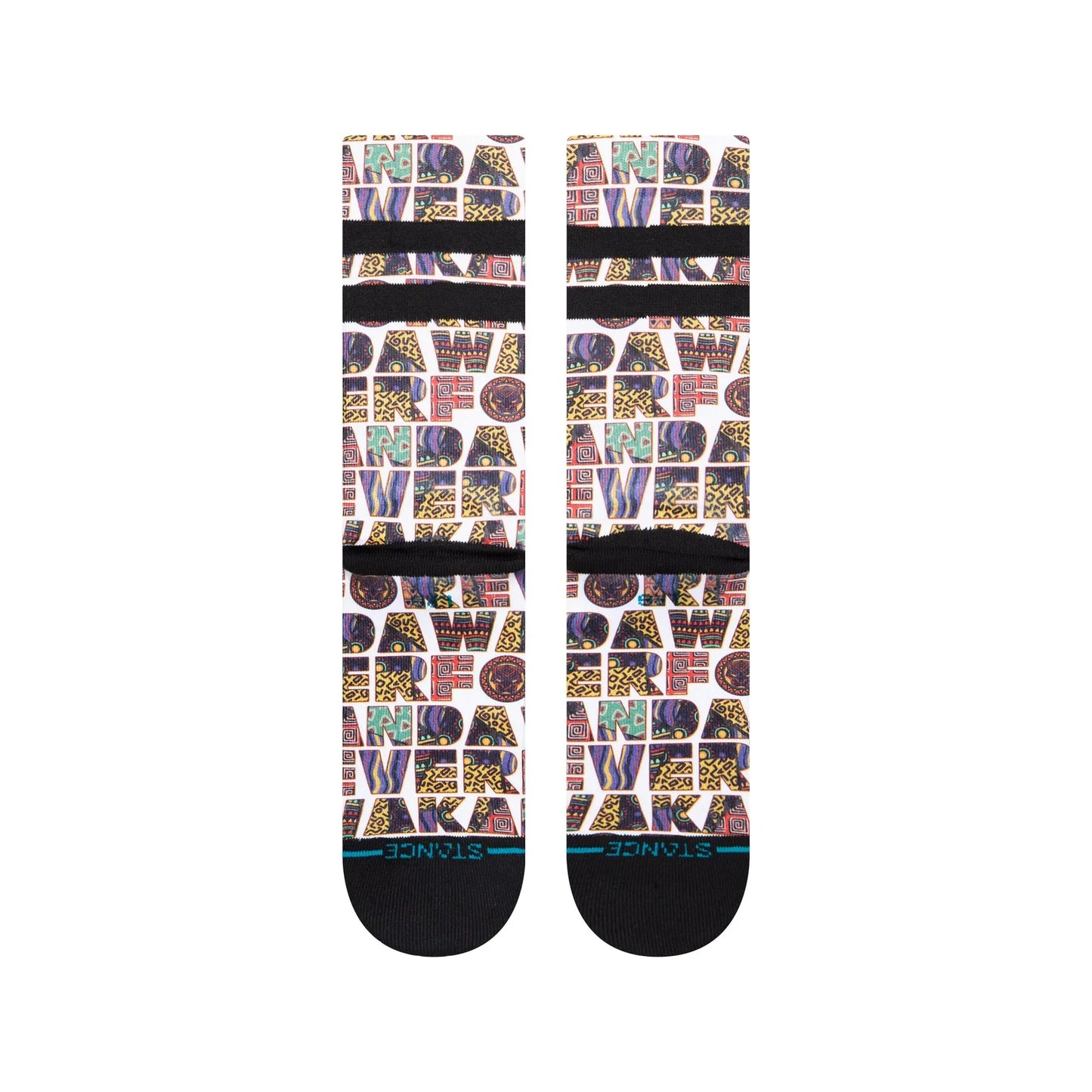 Stance Black Panther Wakanda Forever Crew Socks - White
