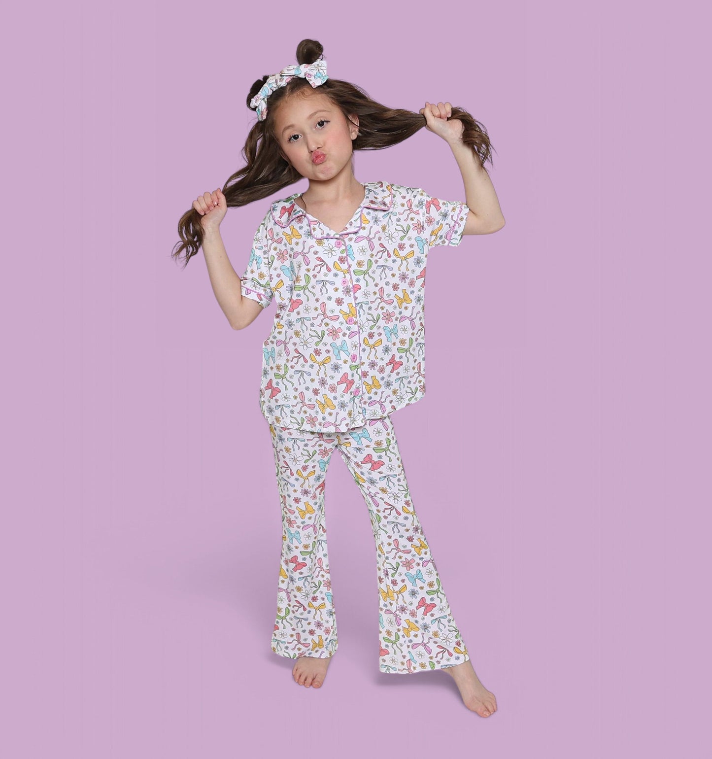 BOW GARDEN DREAM GIRL'S FLARE SET