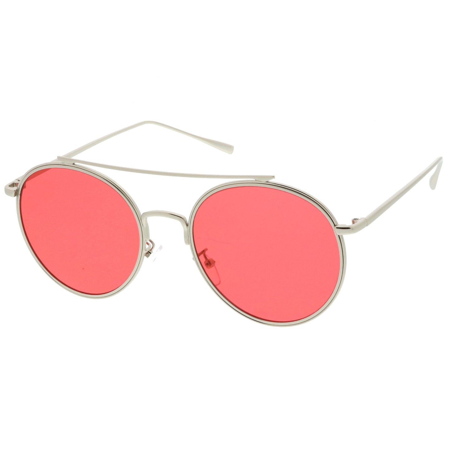 Modern Slim Round Color Tone Aviator Sunglasses A871