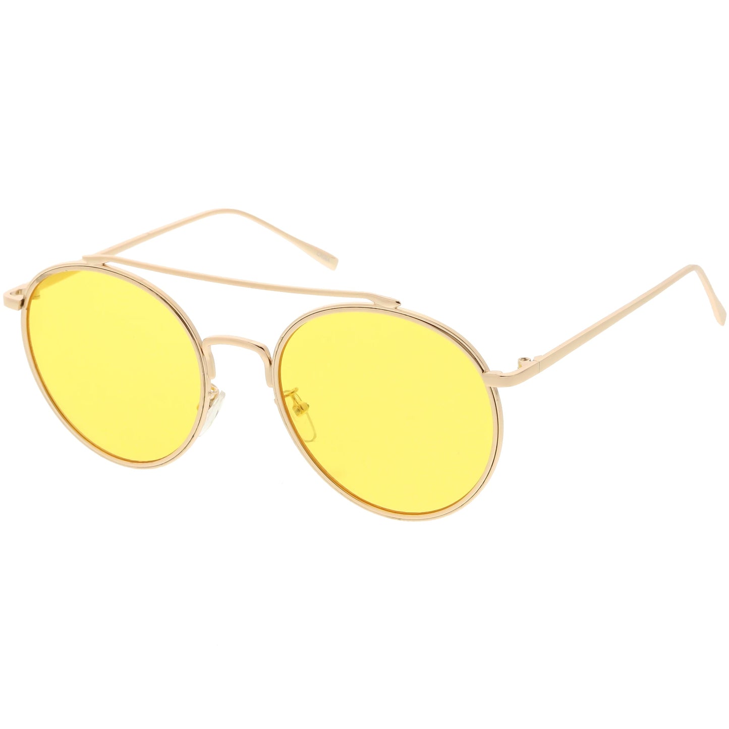 Modern Slim Round Color Tone Aviator Sunglasses A871