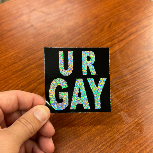 U R GAY Sticker