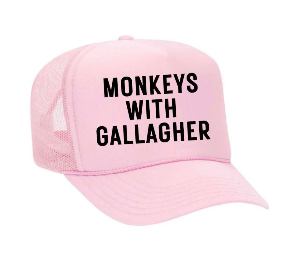 Monkeys With Gallagher Trucker Hat