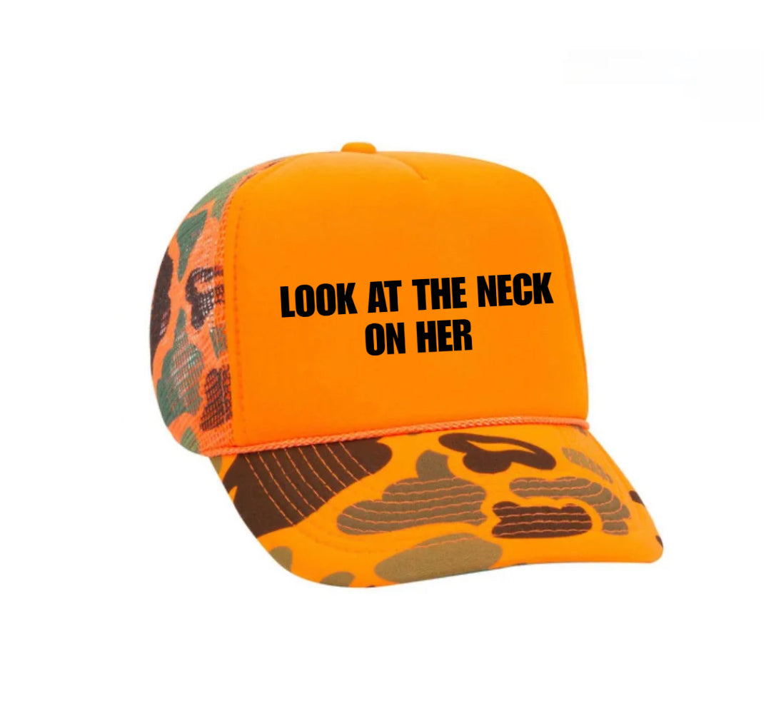 Look At The Neck On Her Trucker Hat
