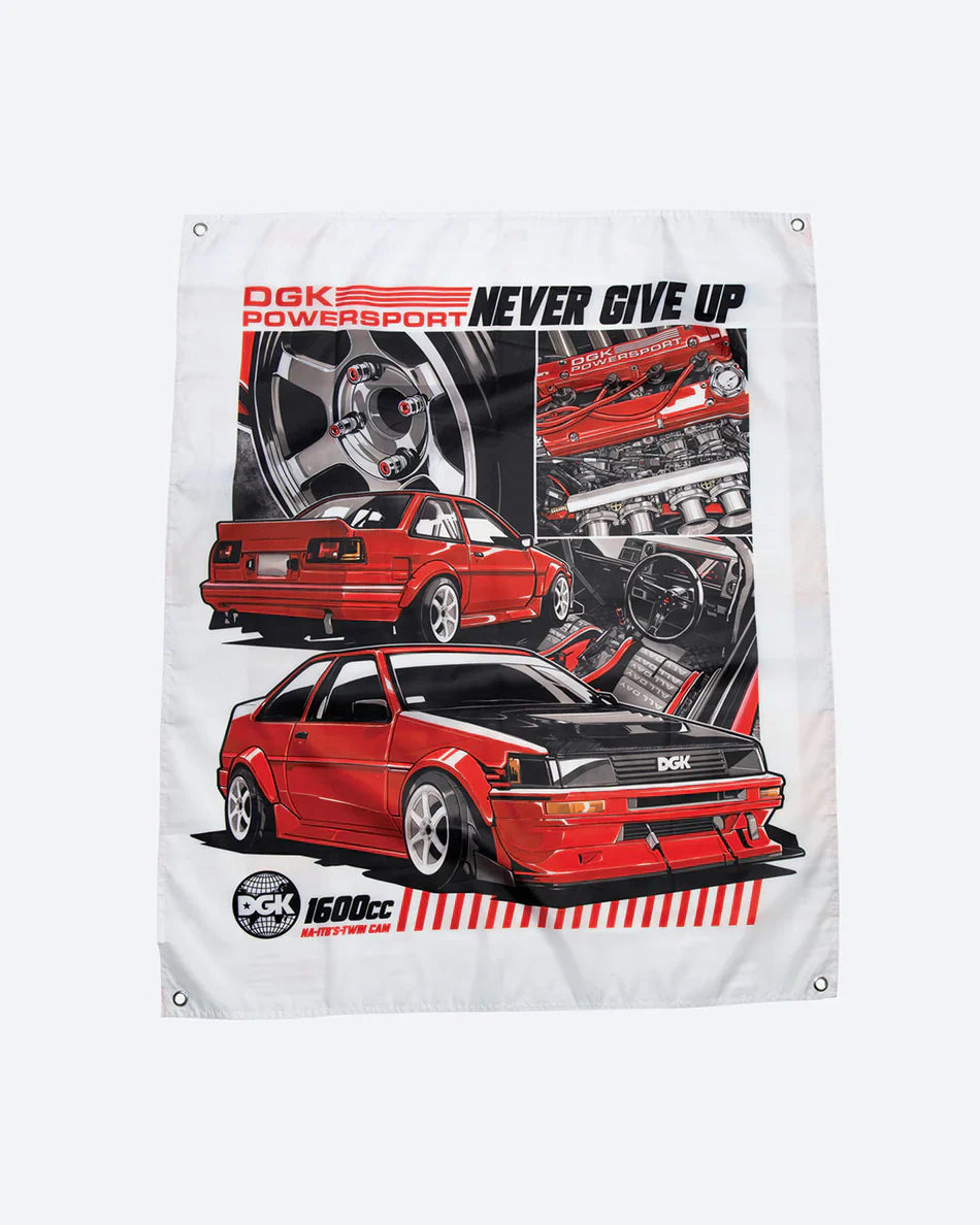 DGK Twin Cam Banner - White