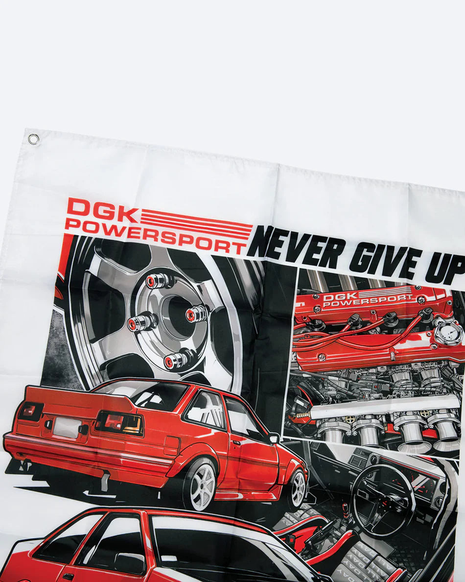 DGK Twin Cam Banner - White