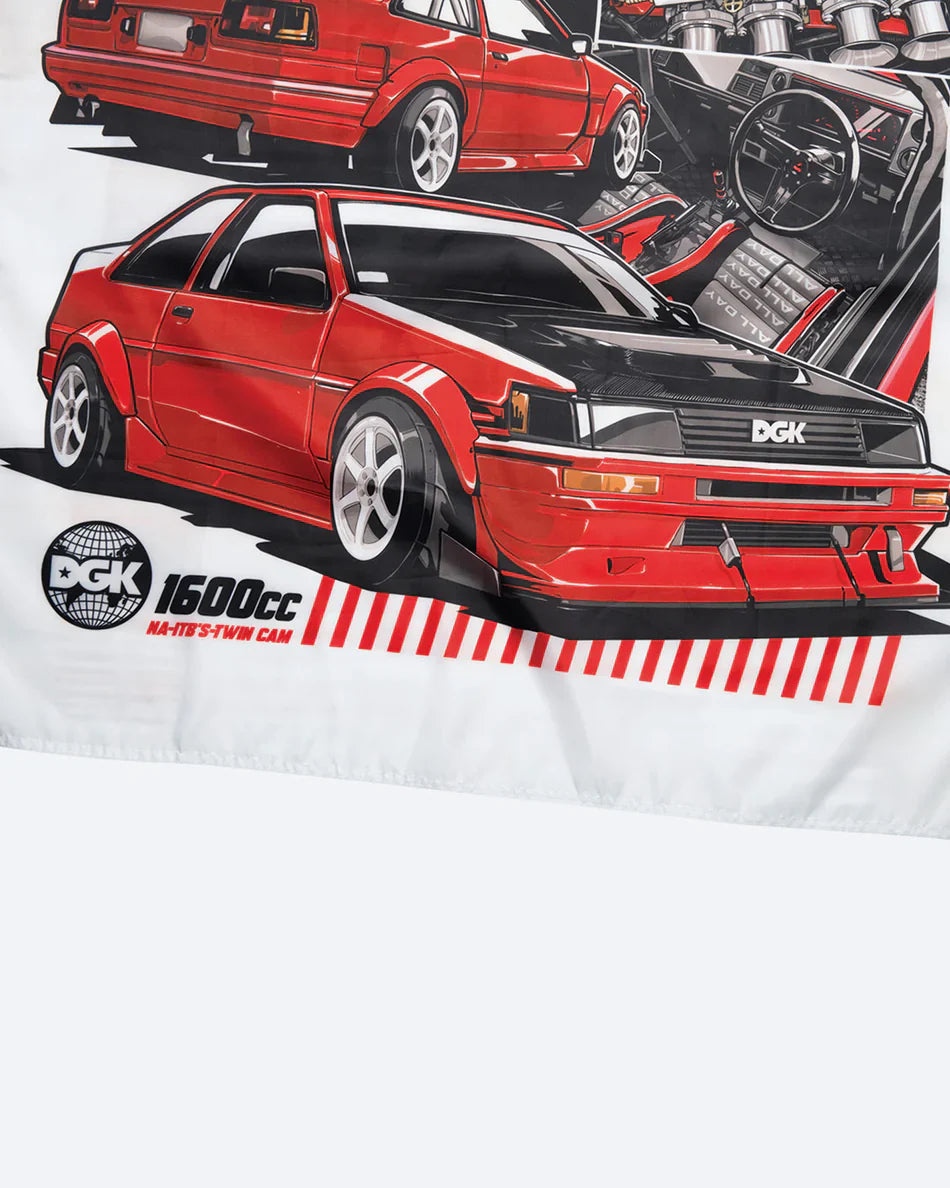 DGK Twin Cam Banner - White