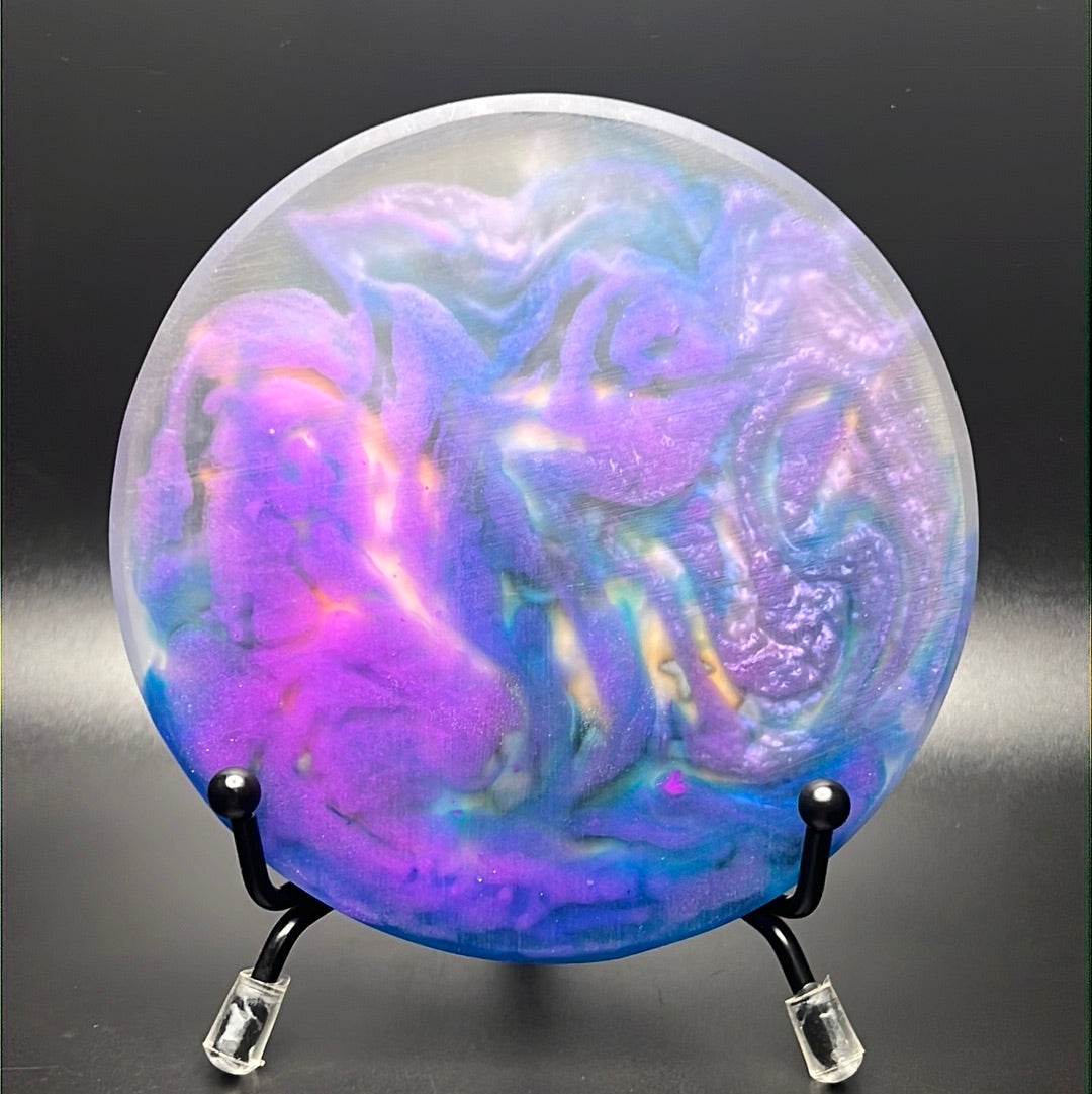 Custom Resin Mini - Blue Glow Wiser Hyzer Owl Logo