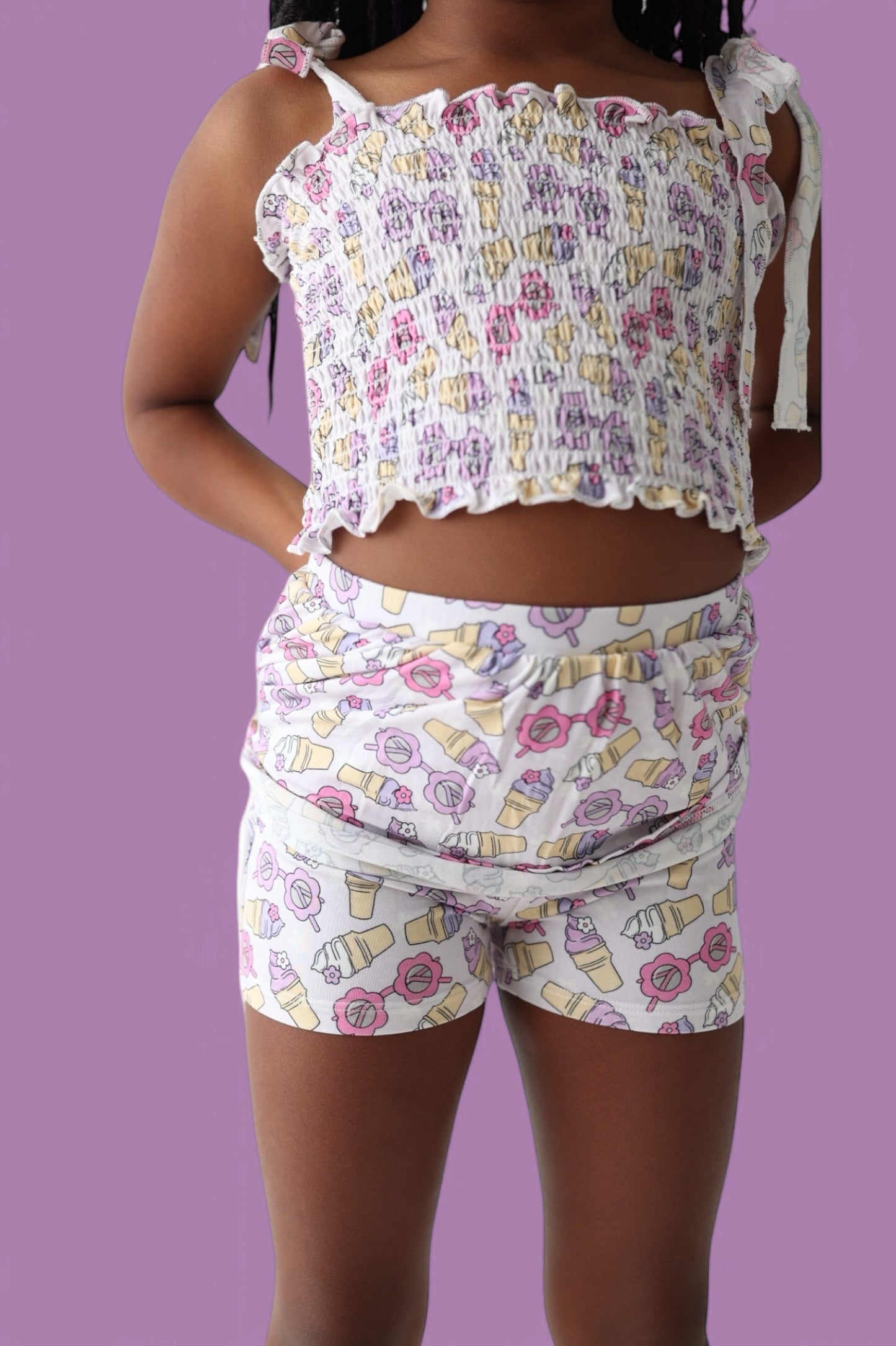 SWEET SUMMER DREAM SMOCKED SKORT SET