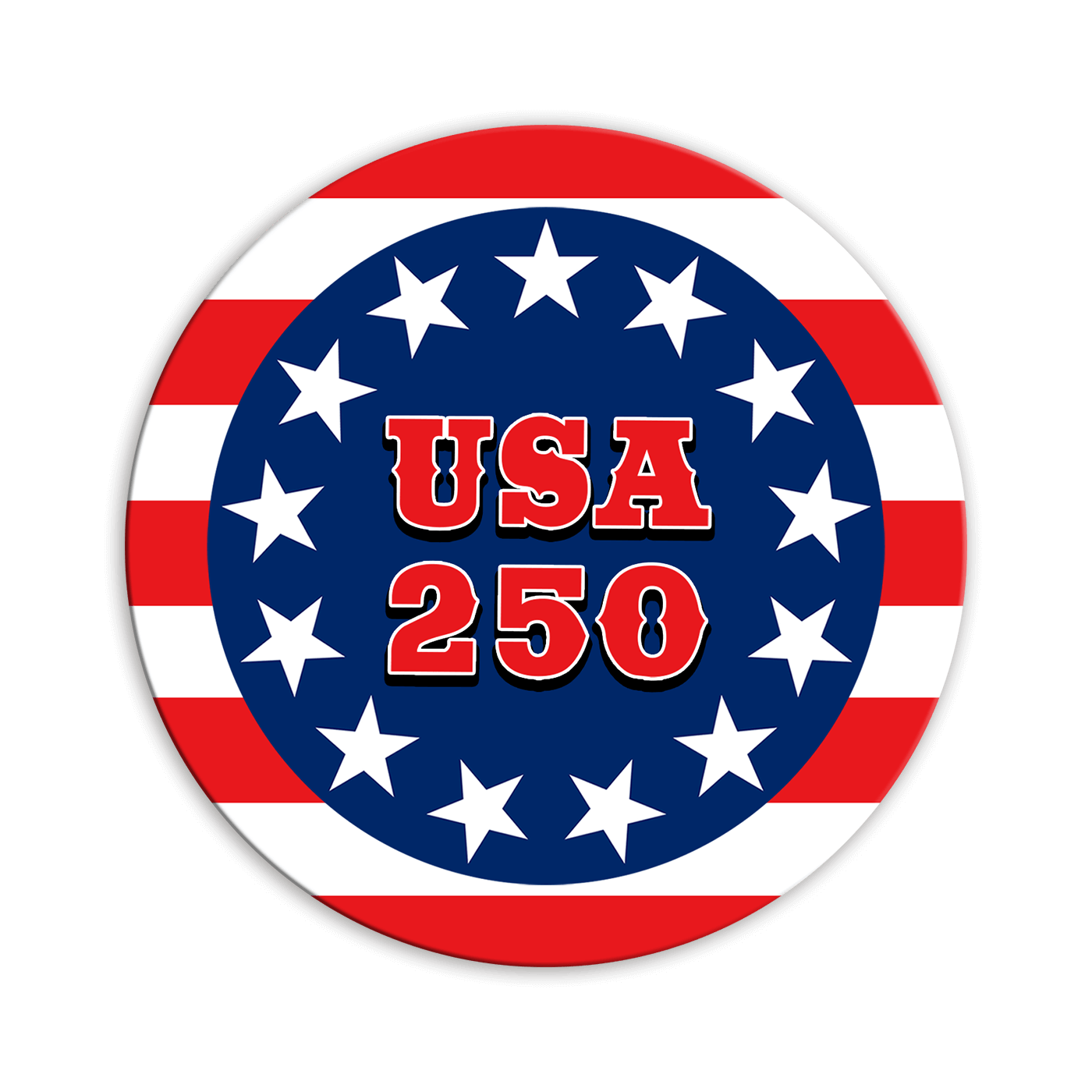 USA 250 Patriotic Anniversary Sign - Shaped Wall Art