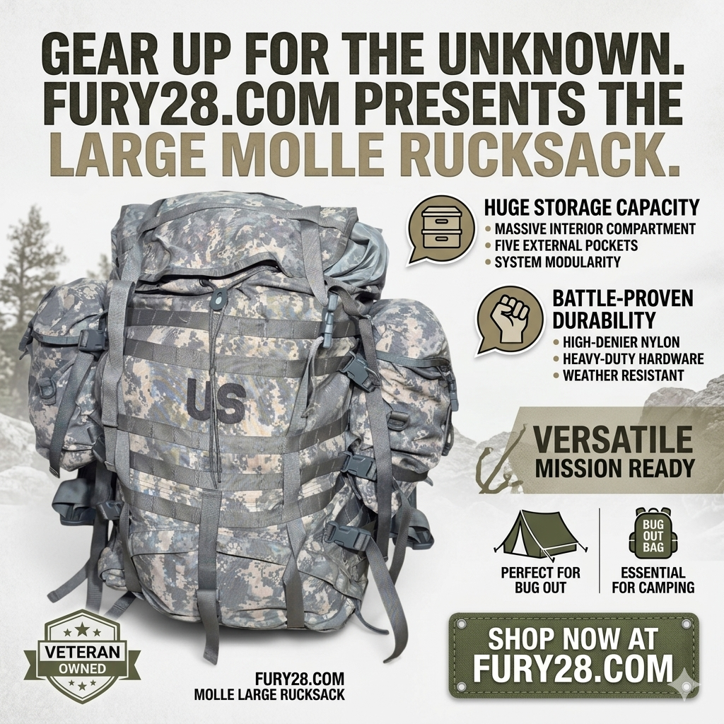 USGI MOLLE II ACU Large Rucksack Field Pack Set Complete
