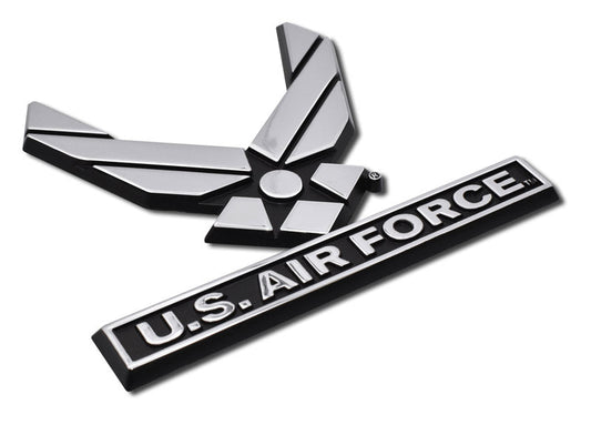 Air Force Wings Chrome Car Emblem