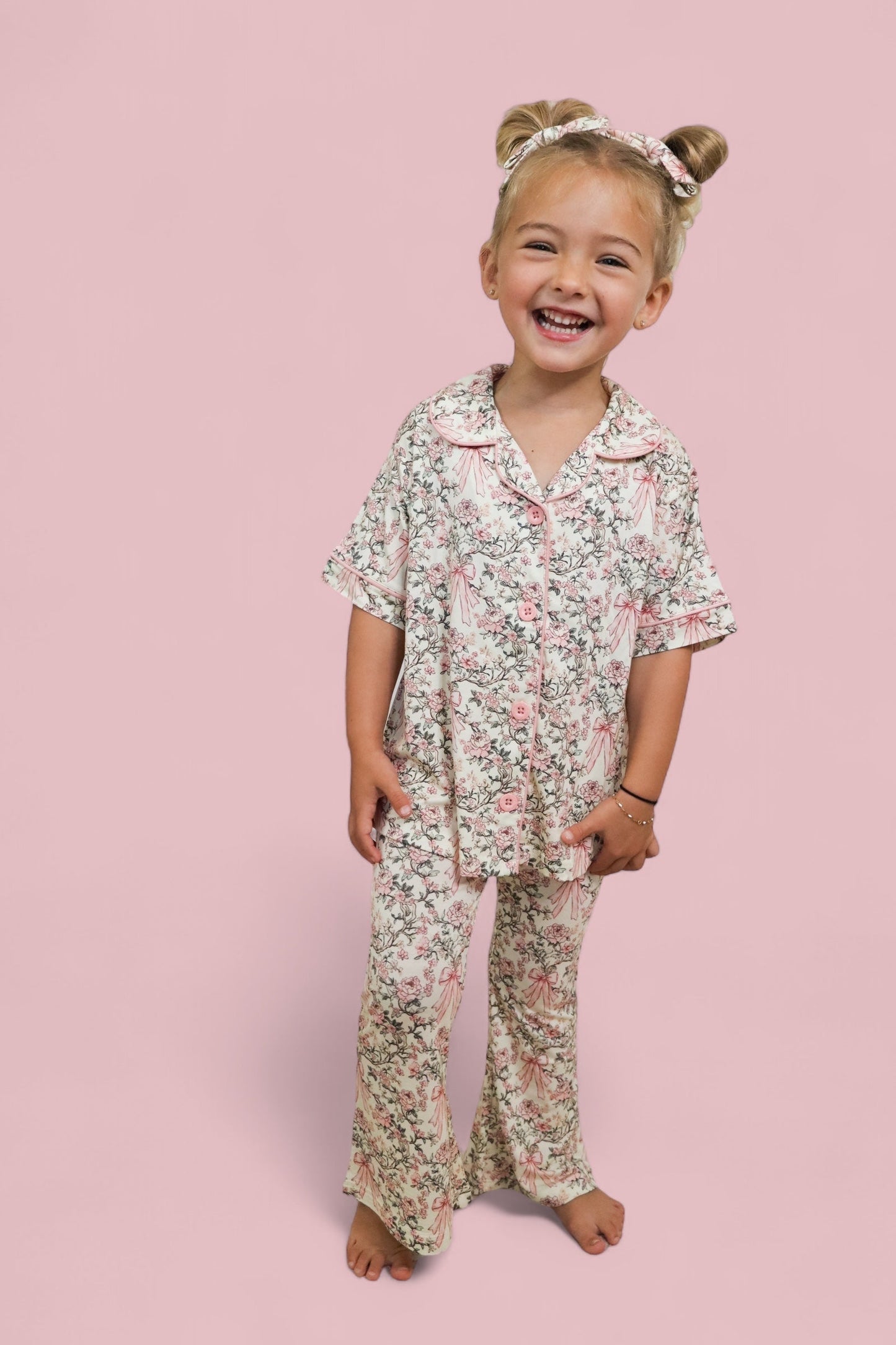 VICTORIAN BLOOM DREAM GIRL'S FLARE SET