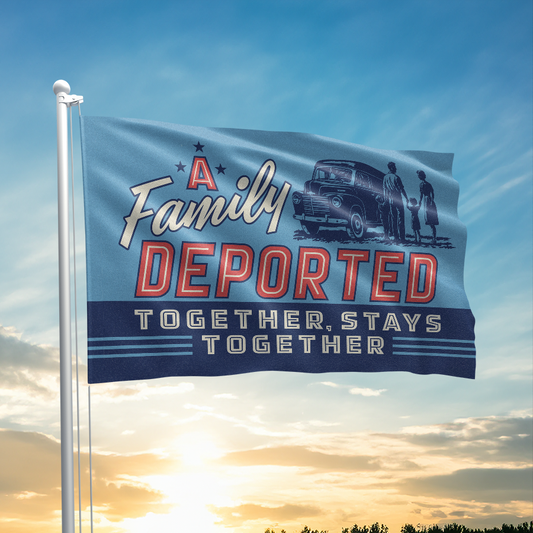 A Family Deported Together - Stays Together Flag - 3599