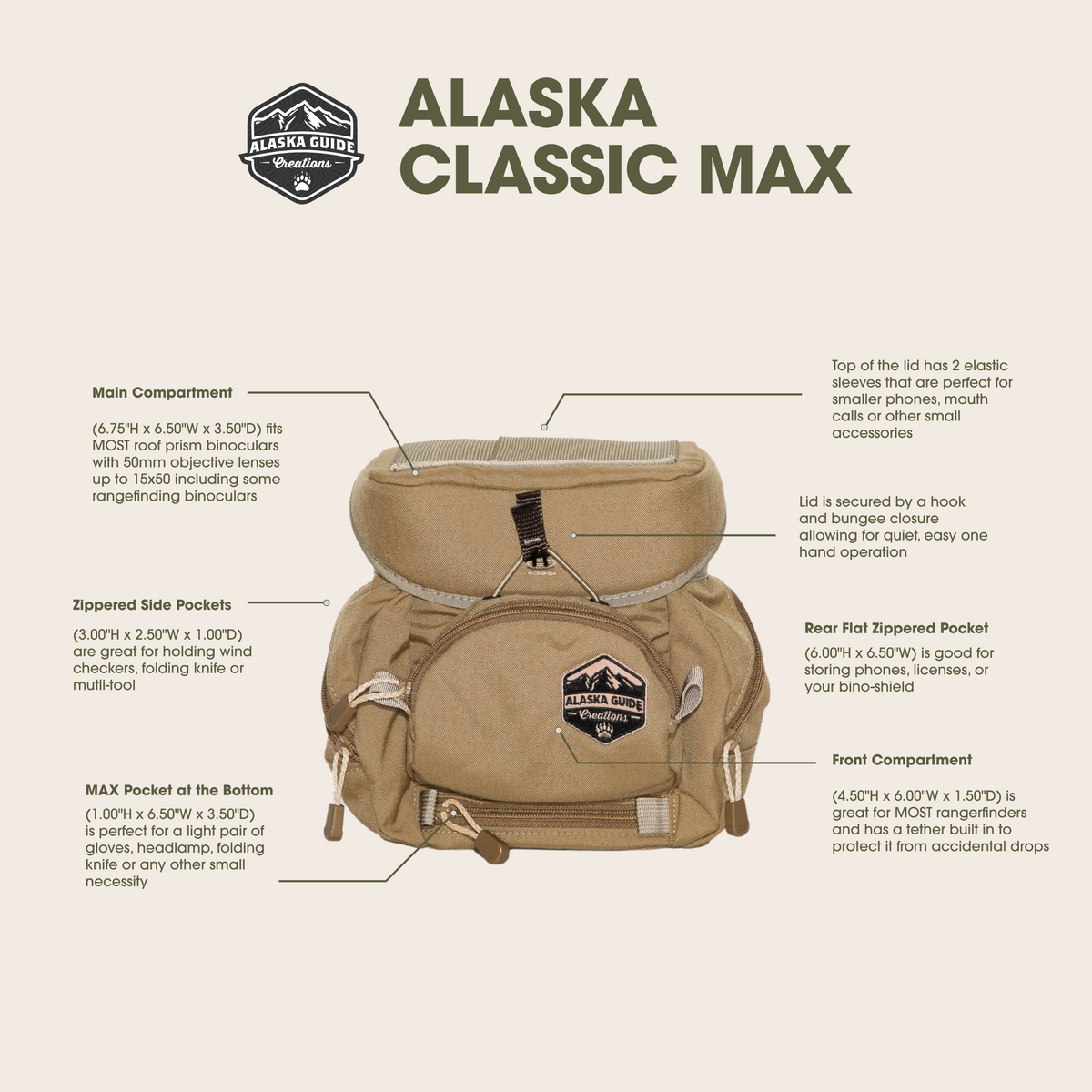 Alaska Classic Max Gen L Binocular Harness Pack