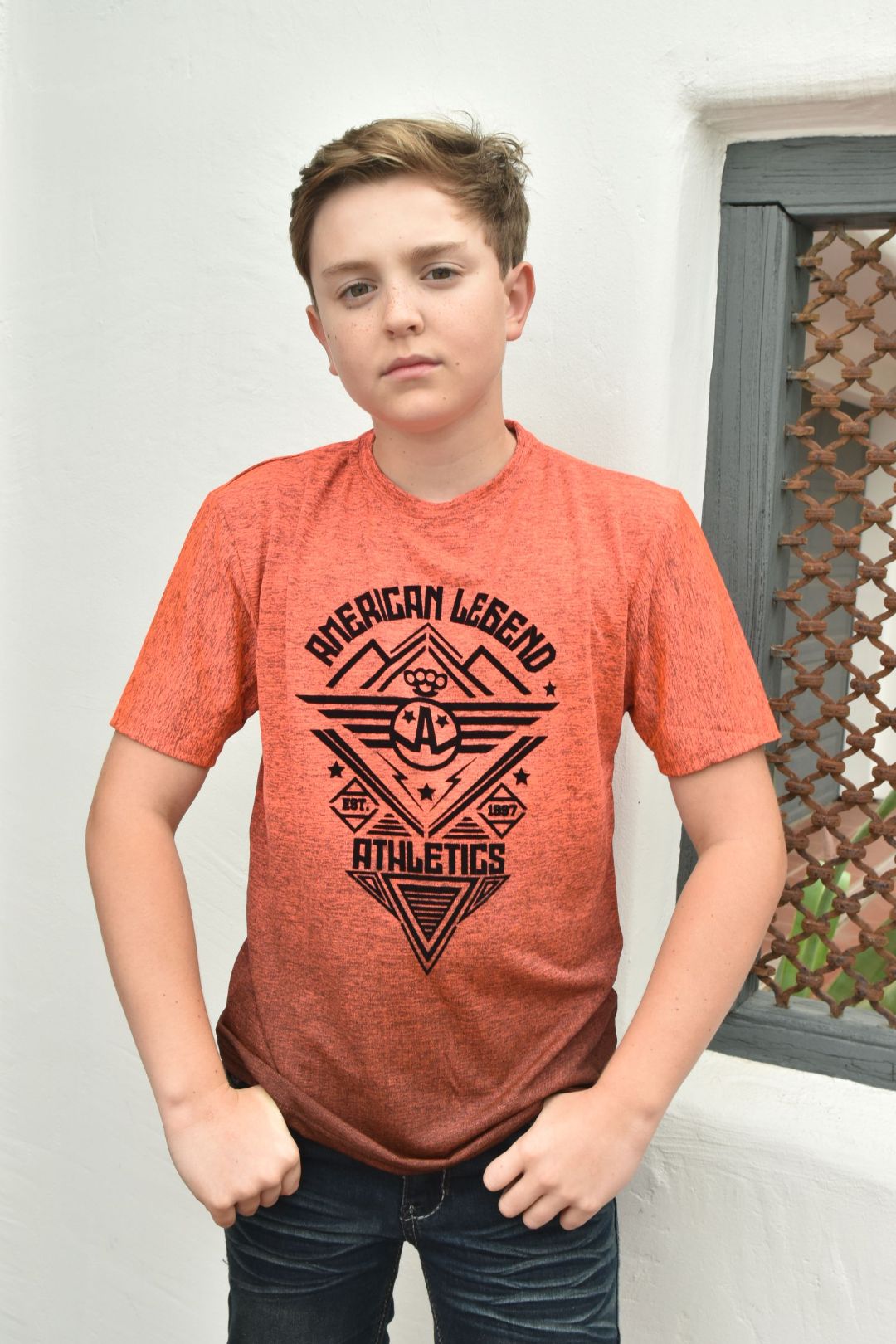 Kid's American Legend Coral Ombre Quick Dry T-shirt