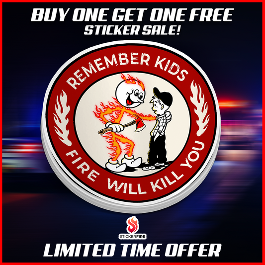 Remember Kids Fire Decal