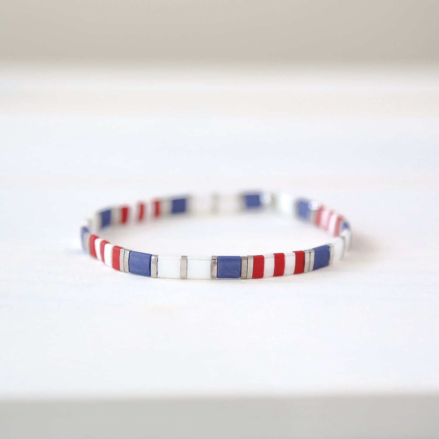 AMERICANA - Tila Bead Bracelet Stack