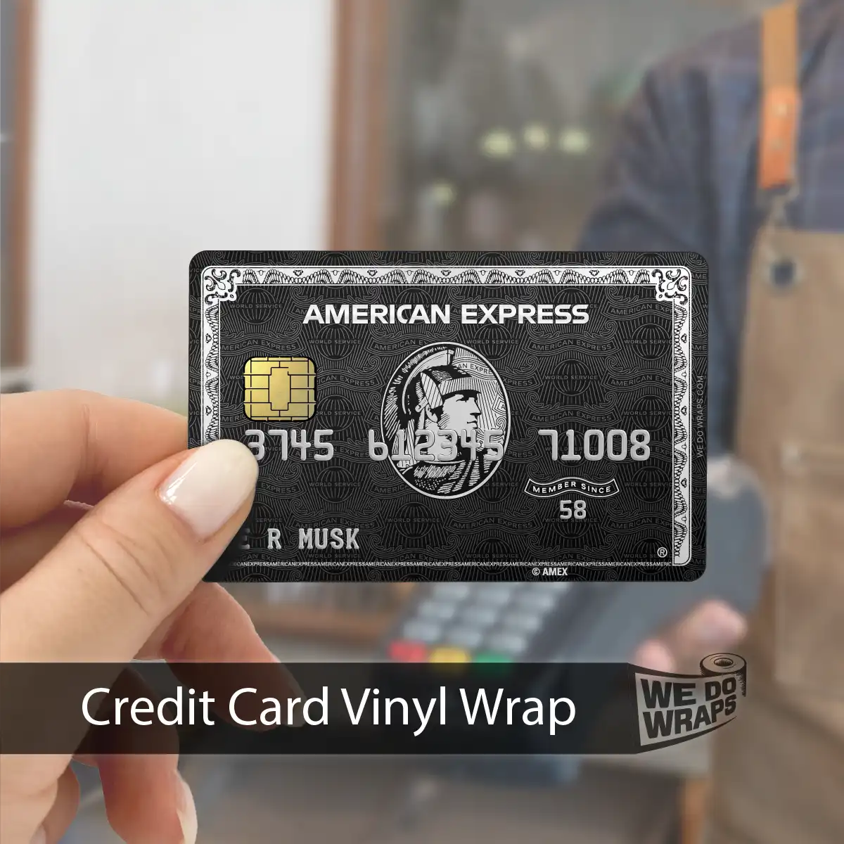 AMEX Black Card Centurion | NFC Key Card Wrap