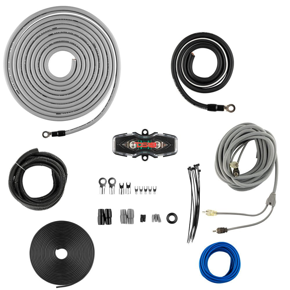 4-GA CCA Amplifier Installation Kit  -  SILVER