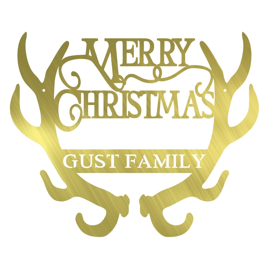 Antler Merry Christmas