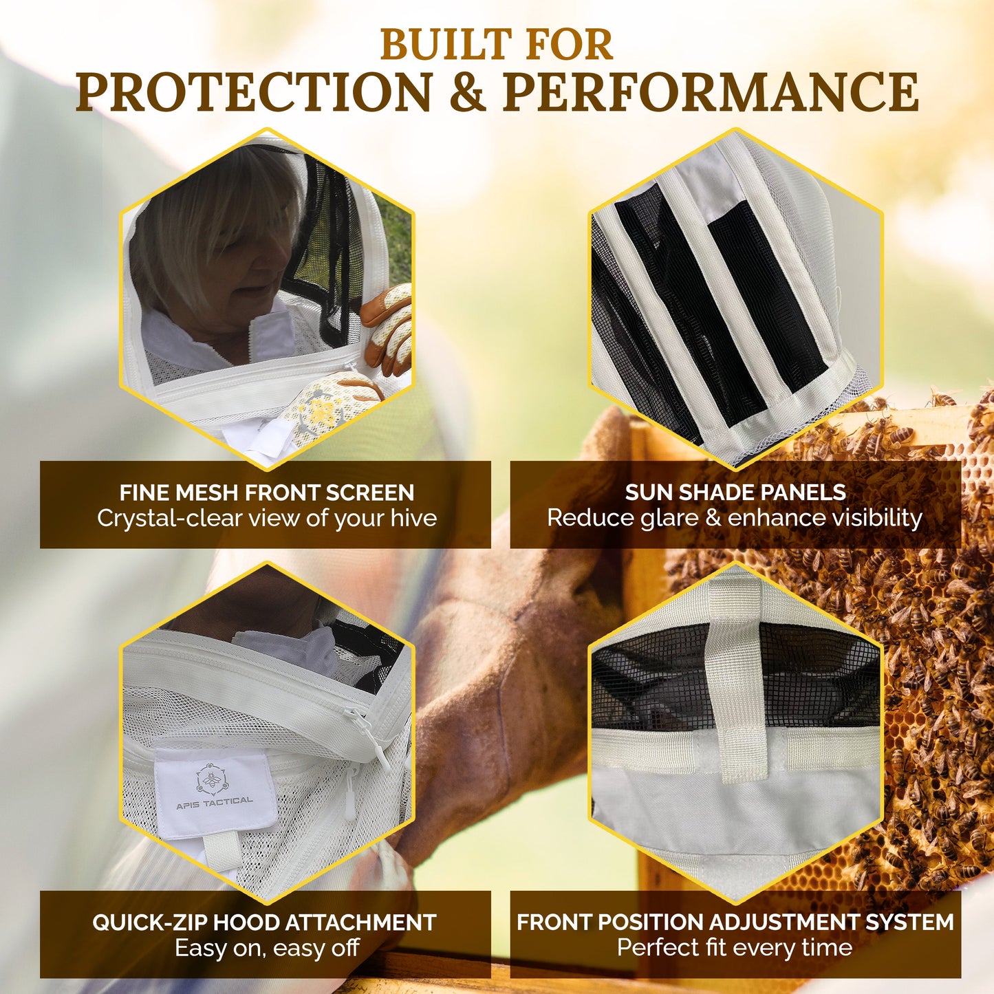 Apis Tactical PRO Beekeeping Fencing Veil