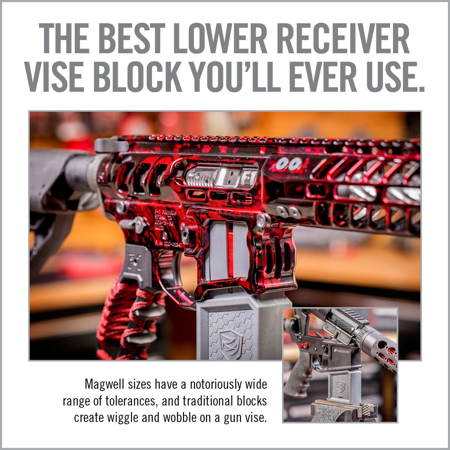 Smart-Fit® AR15 Vise Block With Sleeve For AR10*