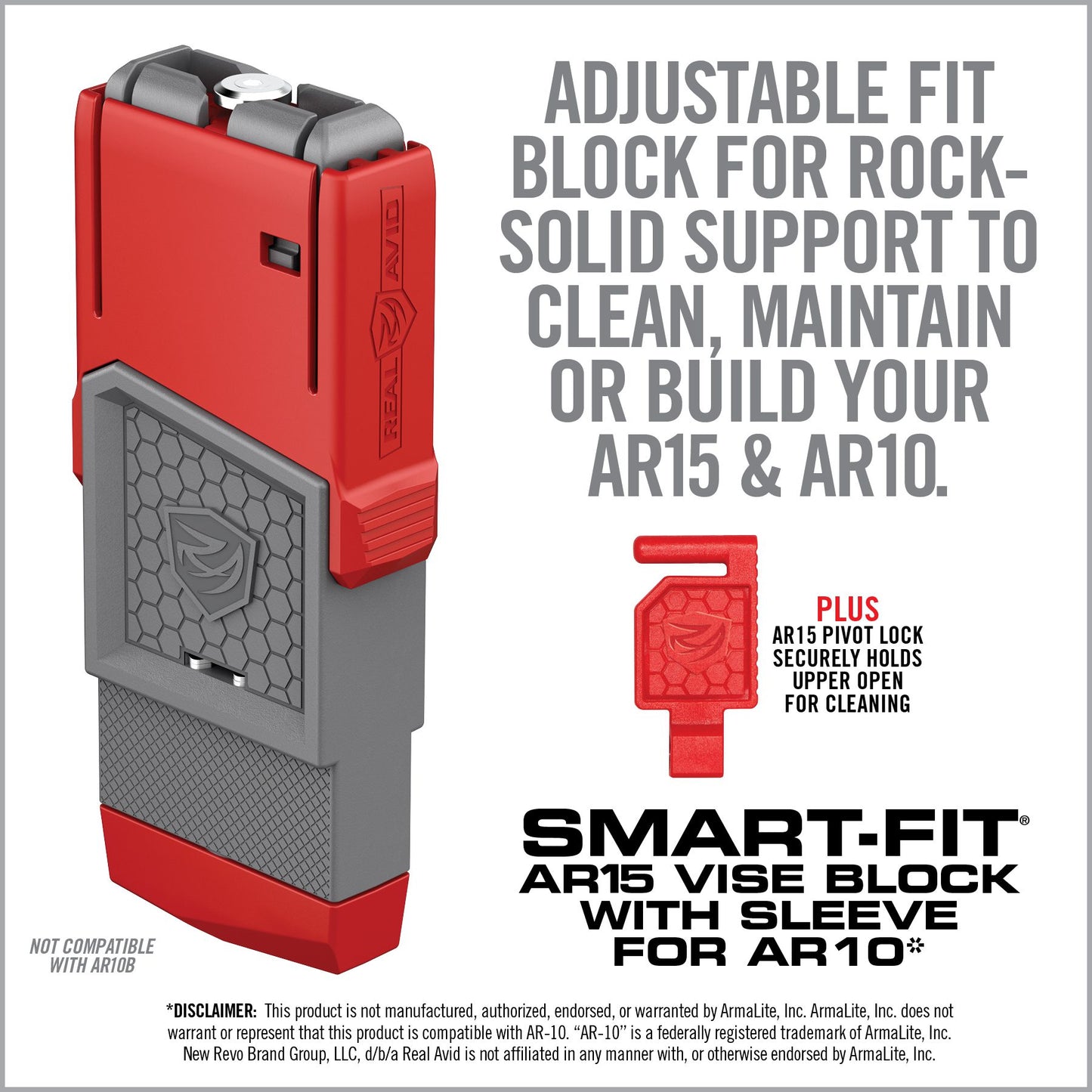 Smart-Fit® AR15 Vise Block With Sleeve For AR10*