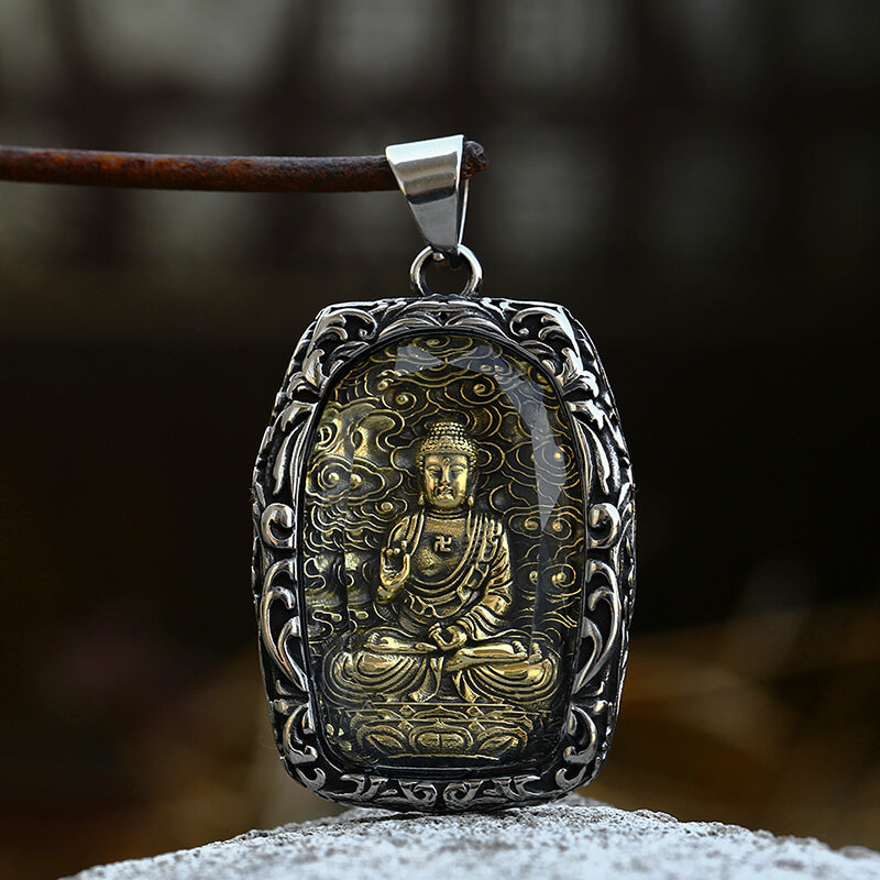 Buddhist Bodhisattva Stainless Steel Pendant