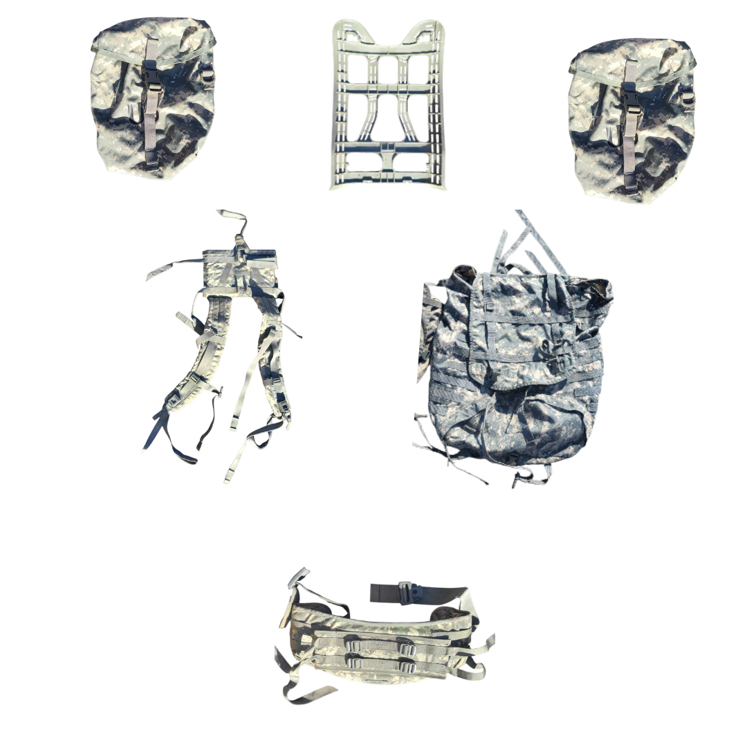 USGI MOLLE II ACU Large Rucksack Field Pack Set Complete