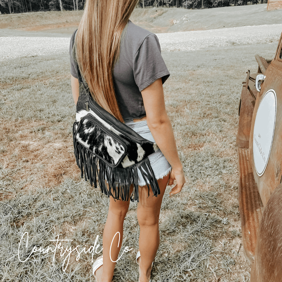 Austin Cowhide Sling Festival Bag