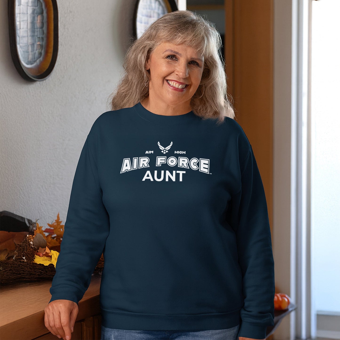 Air Force Aunt Crewneck (Navy)