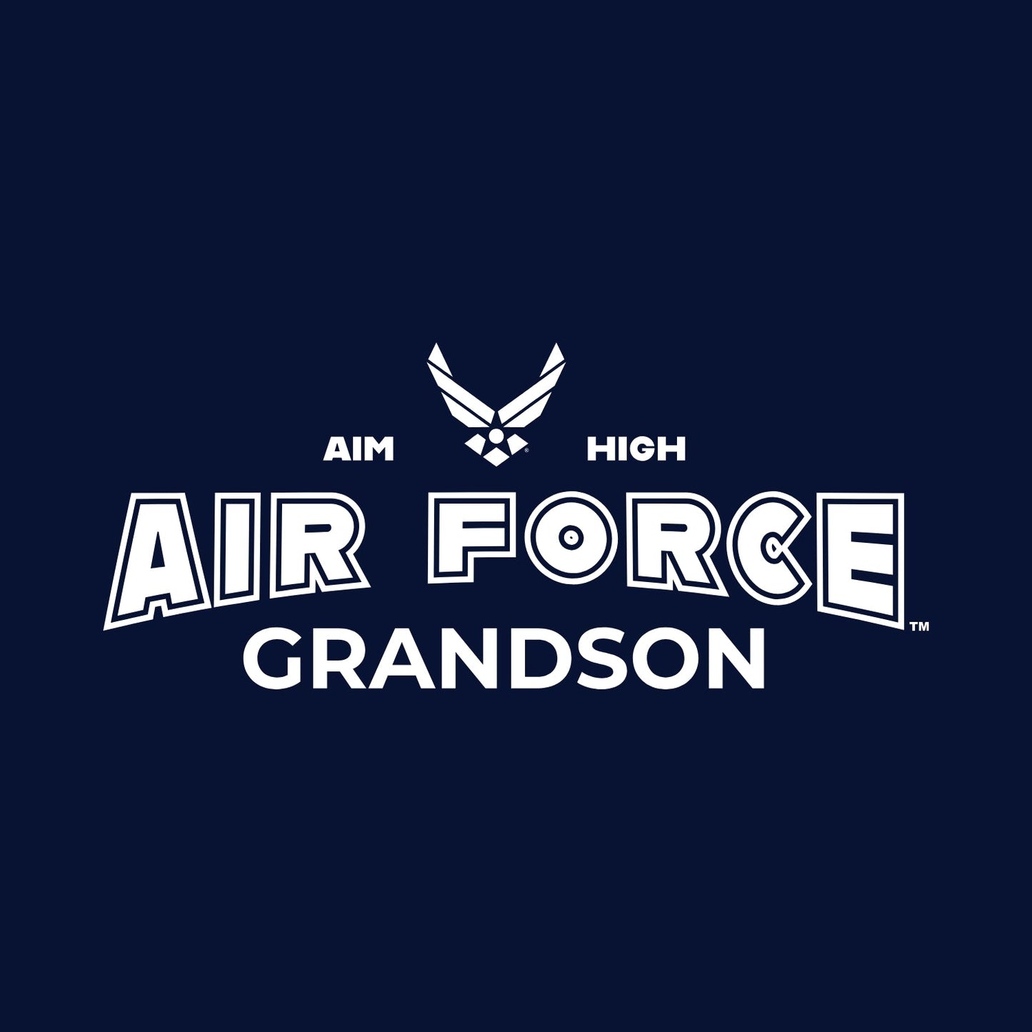 Air Force Grandson Youth T-Shirt (Navy)