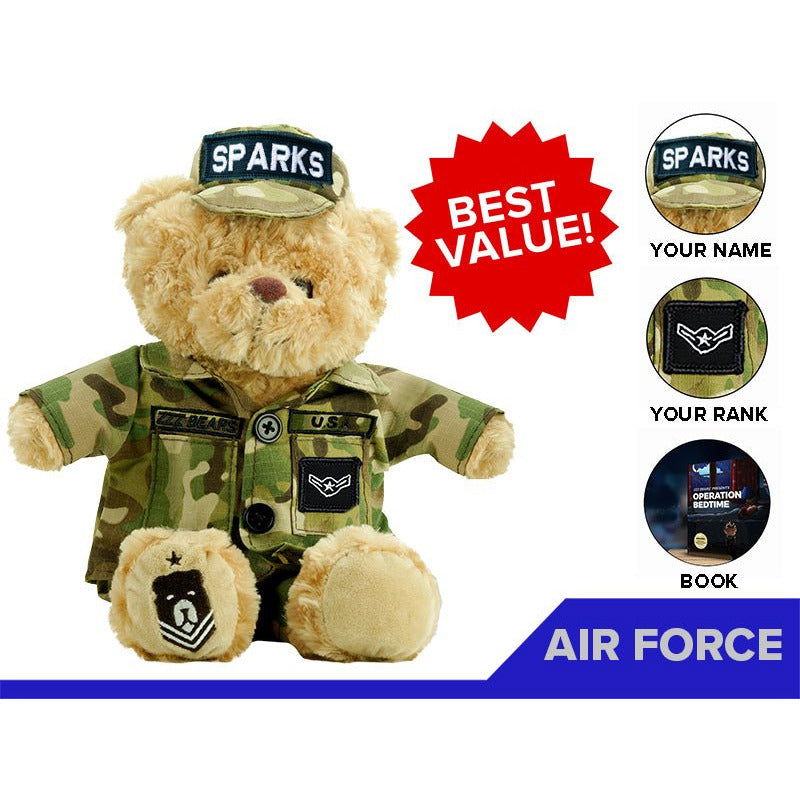 Air Force Teddy Bear Personalized Bundle