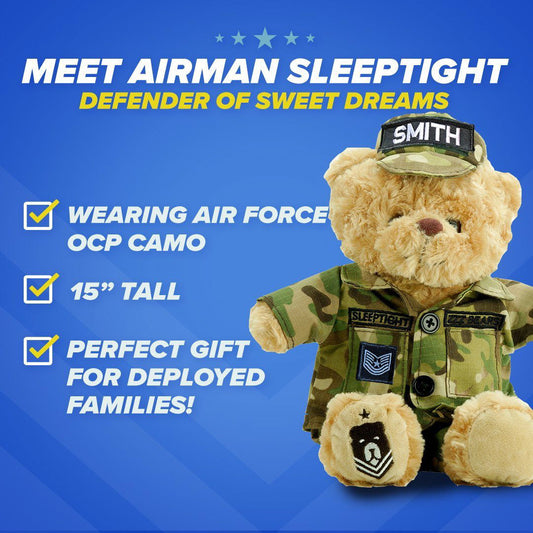 Air Force Teddy Bear Personalized Bundle