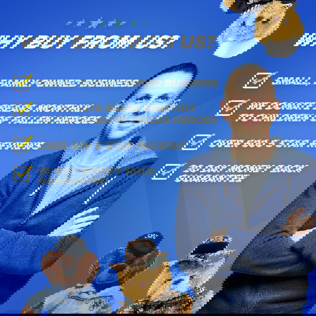 Air Force Teddy Bear Personalized Bundle