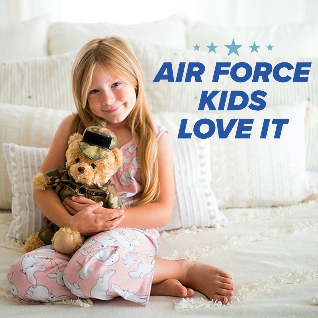 Airman Sleeptight - Air Force Teddy Bear with Storybook & Sleep System