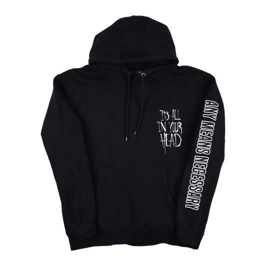 It's All In Your Head Pullover Hoodie Black